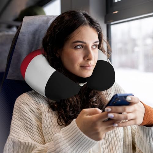 Almohada cervical de poliéster negra tamaño único miniatura 6