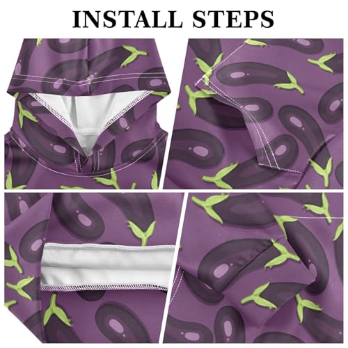 Pug Dog Mermaid Youth Hoodie Sweatshirt3