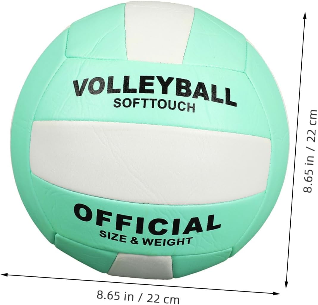 BESPORTBLE Soft Volleyball 2Pcs Set Size 5 Adult Indoor Training Volleyballs for Practice and Entrance Exam Soft Ball for Team Sports