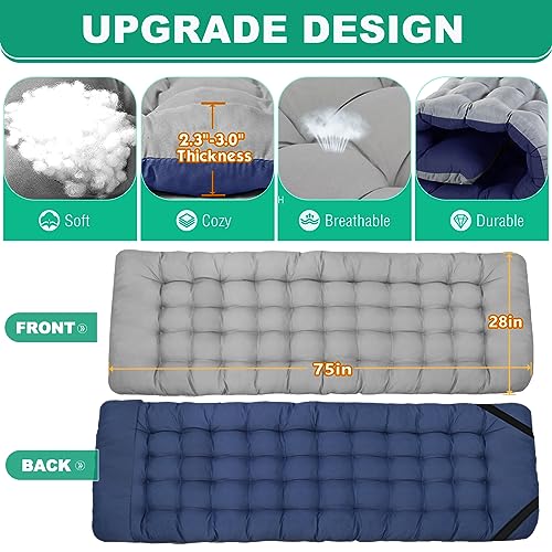 image for LILYPELLE Oversized XXL Folding Camping Cot, 78
