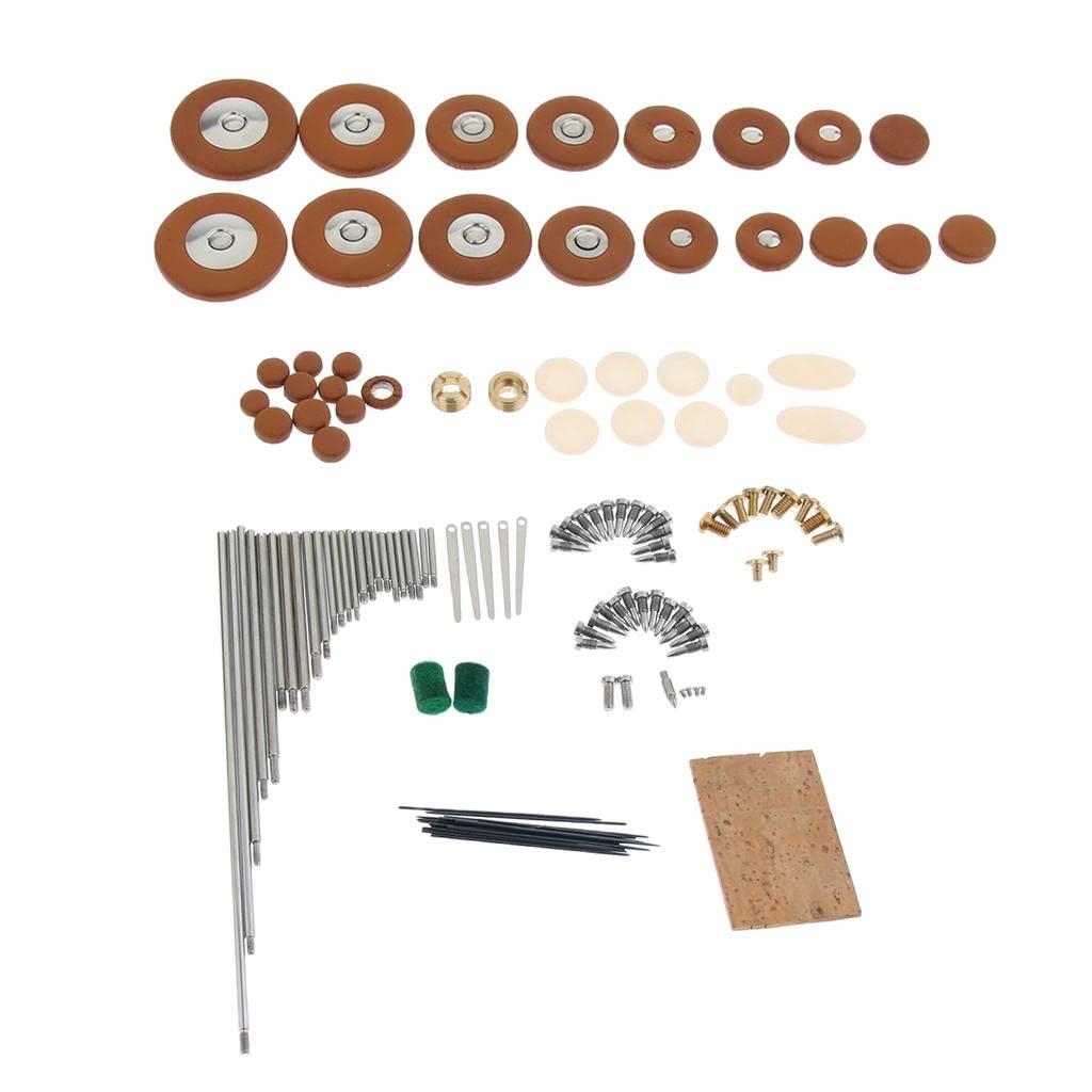 Kit de mantenimiento de reparación de saxofón soprano para piezas de instrumentos de viento