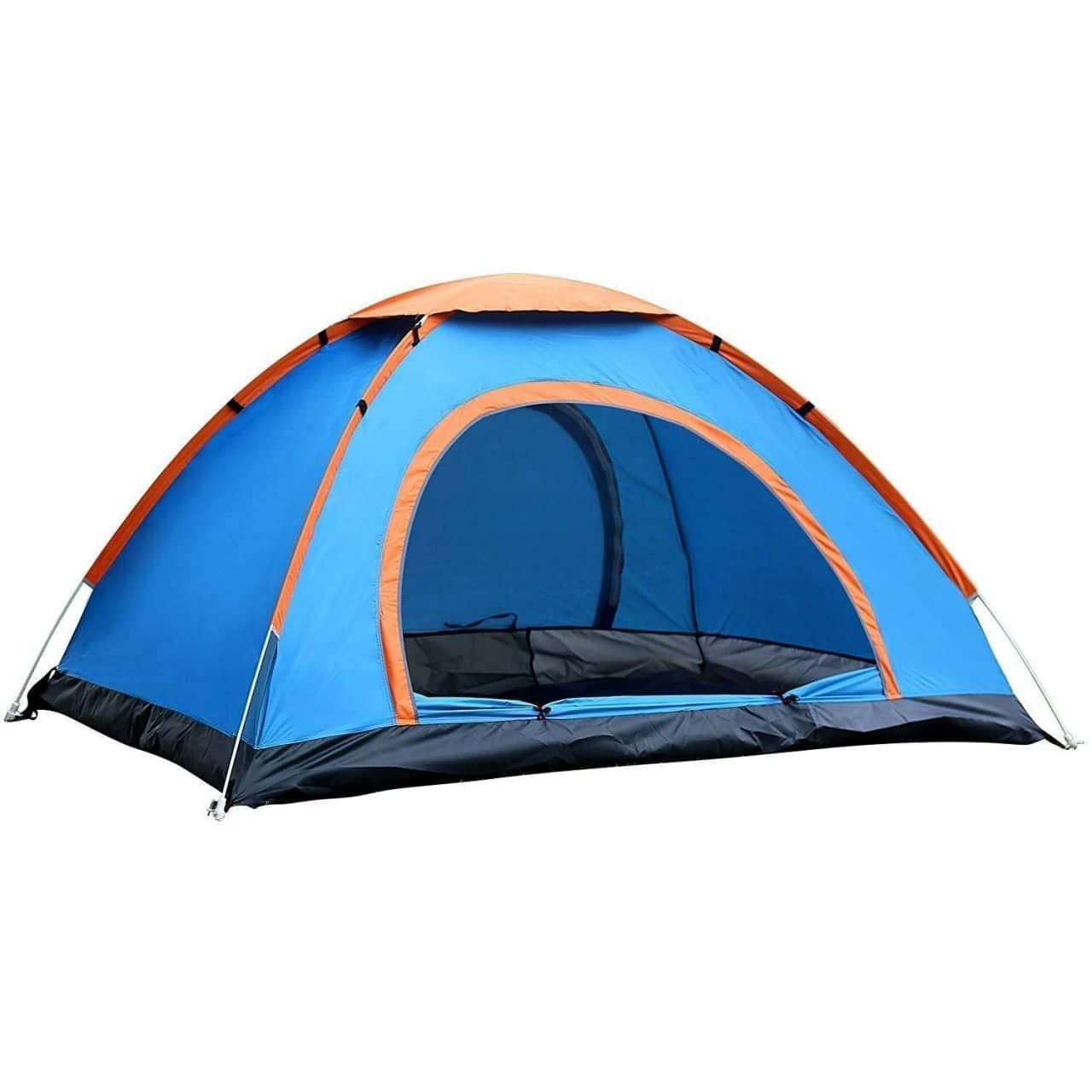 Polyester ClothWaterproof Windproof Tent with Rainfly Easy Set up-Portable Dome Tents for Camping (6 Persom)