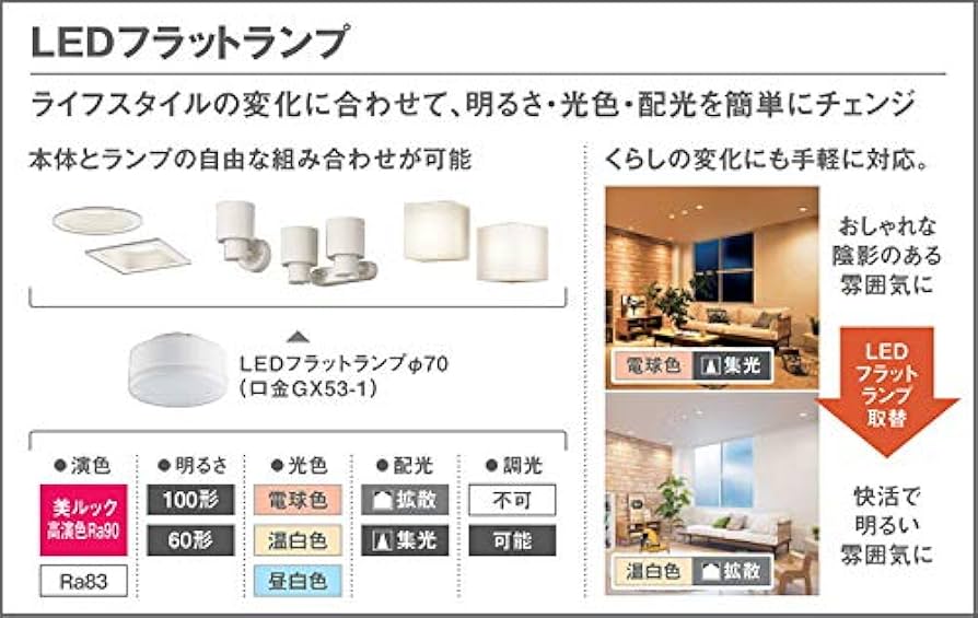 Amazon | パナソニック(Panasonic) 配線ダクト取付型 LED(昼白色
