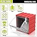 PR1ME 1 Pack Wall Mounted Storage Bins, Garage Hanging Storage Organizer Bins for Screws, Nuts, Bolts, Nails, and Small Hardware Parts