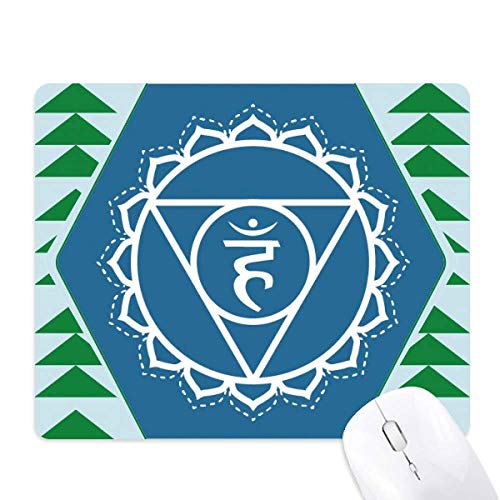 Tapis de souris bouddhisme en caoutchouc premium et design sanskrit élégant