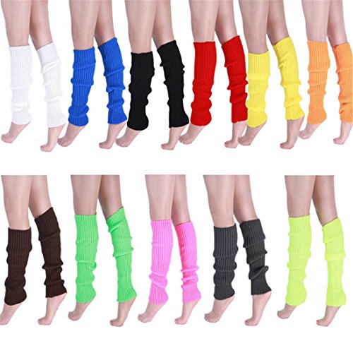 Cotton Leg Warmers Socks,Hemlock Womens Girl's Keep Warm Knitting Leg Stocking Boot Covers (White) #TOP2