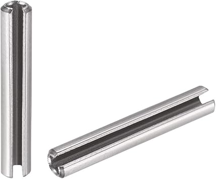 50Pcs M3 x 12mm 304 Stainless Steel Split Spring Roll Dowel Pins Plain Finish