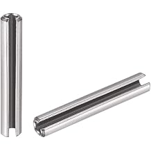 50Pcs M3 x 12mm 304 Stainless Steel Split Spring Roll Dowel Pins Plain Finish
