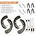 Front Brake Shoes Springs Pins for Suzuki King Quad KingQuad 250 300 LT-4WD-X LT-F4WD-X LT-F300-F, OEM# 54400-39840