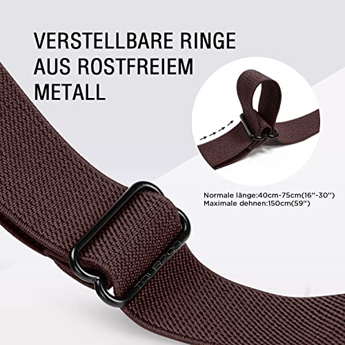 Tourzoo Cintura elastica senza fibbie, invisibile