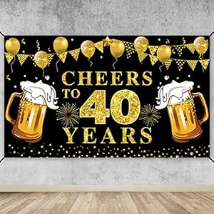 Lnlofen Cheers to 40 Years Banner