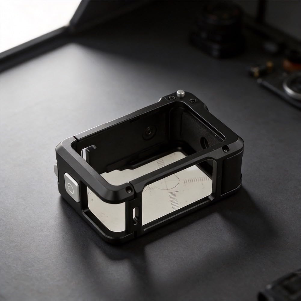Cage métallique robuste pour DJI Action 6 conçue pour protéger contre les chutes, les rayures et l'exposition environnementale lors d'une utilisation active