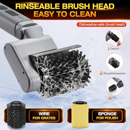 50% Off Electric BBQ Grill Brush Cordless, Rechargeable