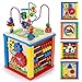 Toyssa 5 en 1 Cube Activite en Bois Multifonctions Activite Bebe Centre d'Activités Labyrinthe de Perles Jouet Éducatif Cadeau Jeux d'Eveil pour Enfant Garçons et Filles 2 3 4 5 Ans