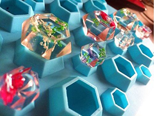 Fentac 3D Diamonds Gem Cool Ice Cube Trays Silicone Chocolate Soap DIY Mold Party Ice Maker (7 Colors Are Available)