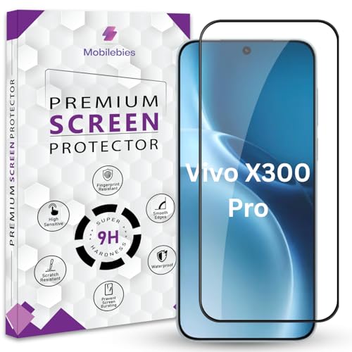 Image of Premium Tempered Glass Screen Protector Guard For Vivo X300 Pro 5G (6.78 Inch, Pack of 1) | Edge to Edge Coverage With Easy to installation kit