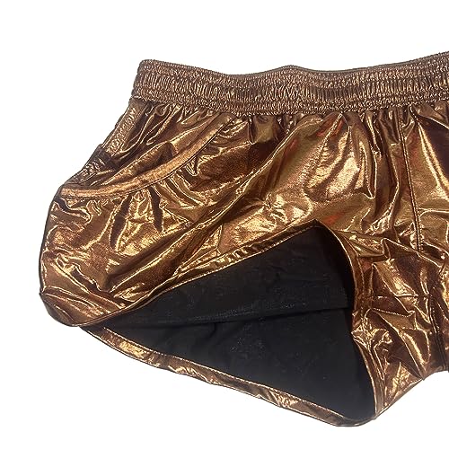 Men's Shiny Metallic Boxer Shorts Elastic Waist Hot Pants Underwear Swimsuit Lounge Underpants Swim Trunks Swimwear4