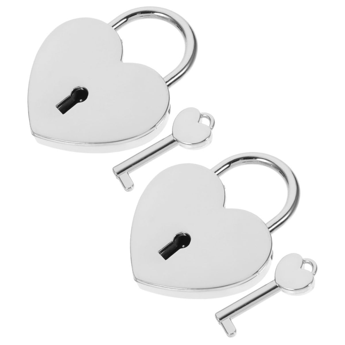 DOITOOL 6 Set Di Piccoli Lucchetti Per Valigie Chiavi in ​​metallo Lucchetti A Forma Di Cuore Per Figlia Moglie E