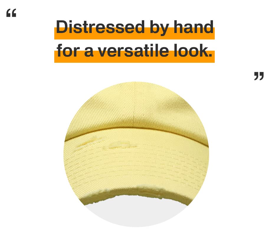 Image of KBETHOS Vintage Washed Distressed Cotton Dad Hat Baseball Cap Adjustable Polo Trucker Unisex Style Headwear
