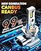 OXILAM New 9005 9006 LED Bulb Combo, HB-3 HB-4 90000LM 10X Ultra-Brightness, 3 Min Quick Installation, 60000H Longer Lifespan Driving Light, IP68 Waterproof, No Flicker, 99% Compatibility, 4PCS