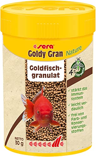 Sera Goldfish Granules 100 ML (30 g) | Granulés Naturels pour Grands Poissons Rouges & Poissons d’Eau Froide | Farine d’Insectes & Oméga | Croissance...