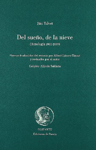 Portada de Del Sueño de la Nieve : Poemas Traducidos D el Es