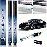 2PCS Magic Car Scratch Removal Pen, Professional Repair Solution for All Cars, Works On Any Color to Fix Scratches Swirl Marks and Scuffs,Weatherproof Touch-Up Paint Pen