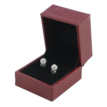 BAYUEBA 925 Sterling Silver White Sparkle Crystal Disco Ball