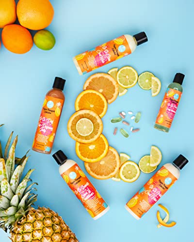 Curls Poppin Pineapple So So Smooth Vitamin C Leave In Conditioner- For Shiny, Longer, Thick & Healthy Hair - Protein Free Formula - For All Types, 8 Ounces #TOP5