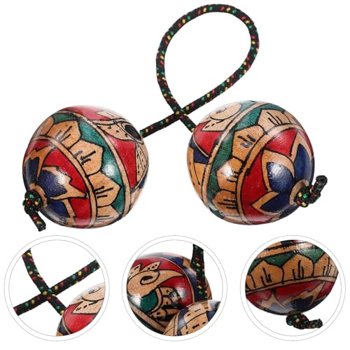 Milisten Hand-Painted Rhythm Sand Ball Portable Percussion Instrument Lightweight Shaker for Drummers Music Classes Educational Games Concerts Group Performances - Image 3