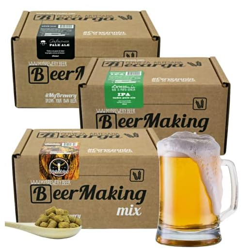 Recharges pour brasser de la bière à la maison x3: IPA, Weissbier Blé & Pale Ale. 5 litres x3.