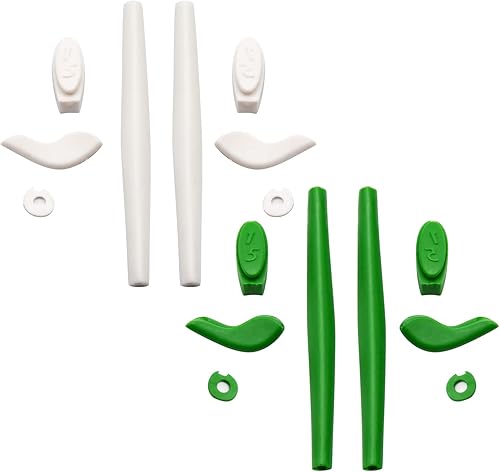 BlancoVerde CompatibleReemplazo De Silicona Pierna Set Para Oakleys Juliet Gafas De Sol Kit De Goma