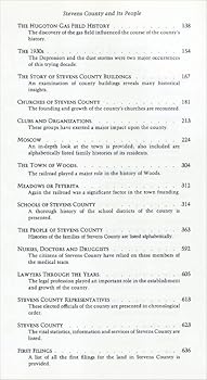 Hardcover The history of Stevens County & its people Book