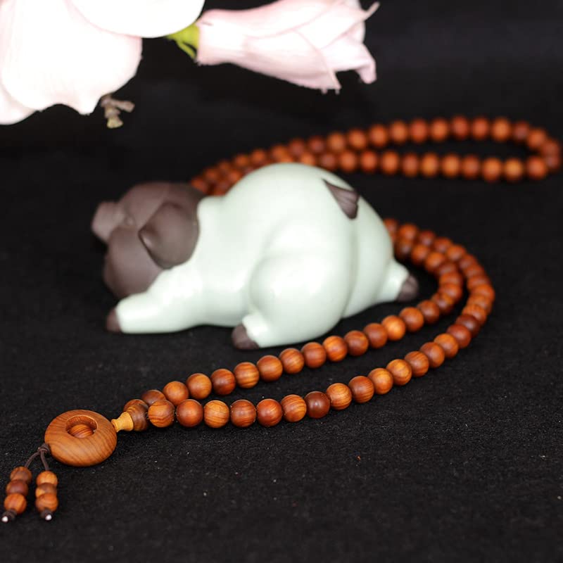 Amazon.com: 太行山崖柏佛珠手串8mm 108颗10MM 陈化料城口料崖柏(陈化