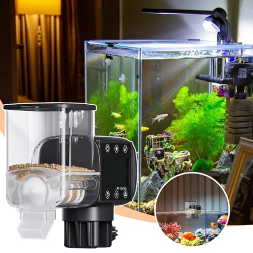 Automatic Fish Feeder - Large Programmable Pond Auto Feeder | Fish Feeder Automatic Dispenser | Programmable Feeding Machine With Digital Display Smart Food Dispenser For Daily Use Outdoor Travel - Image 6