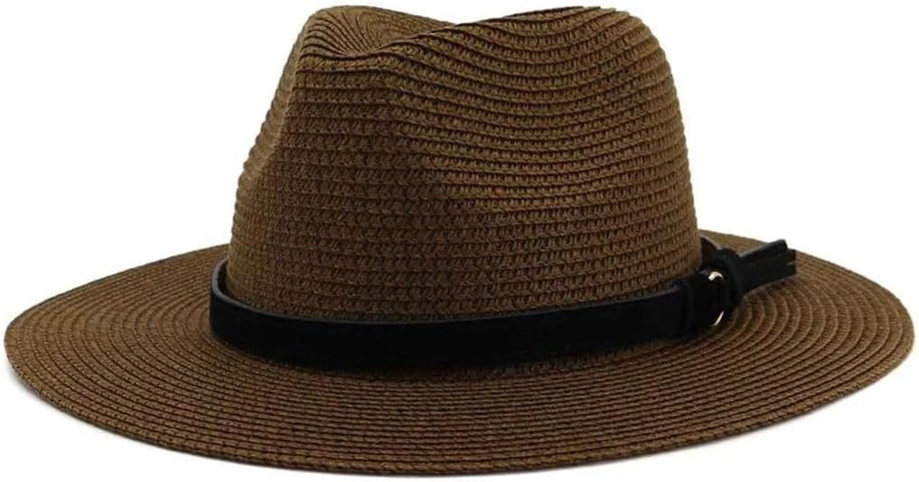 Women's Straw Hat British Style Panama Church Jazz Hat Summer Beach Vacation Sun Hats