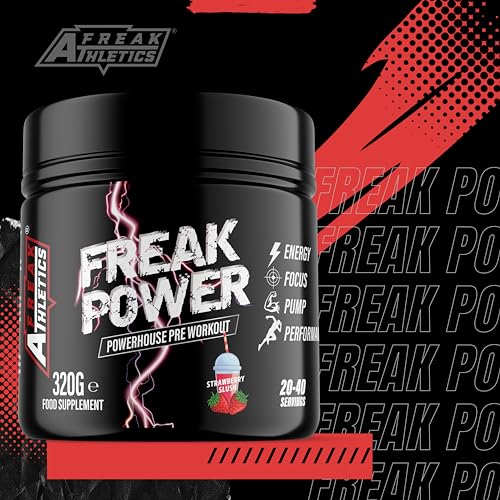 Freak Power Pre Workout 320g Pre Workout Powder (Strawberry Slush) - Image 6