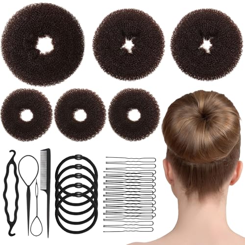 Hair Bun Maker Set available for dark or blonde hair
