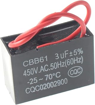 CBB61 Start Capacitor 450V 1/1.2/1.5/2/3/3.5/4/5/8/10/12/15/16/20UF Capacitor Fan Ceiling Exhaust Motor Run Capacitor-3