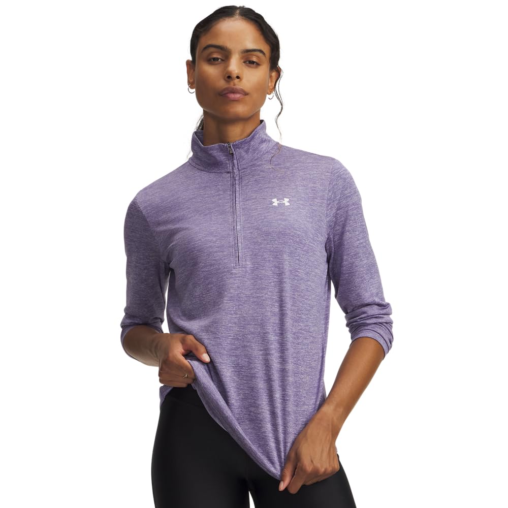 Under Armour Womens Training Tech 1/2 Zip - Purple