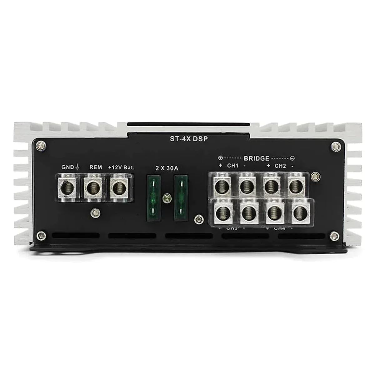 ZAPCO ST-4X DSP III Amplifier power and speaker terminals