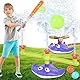 4-in-1 Wasser Sprinkler Baseball Spielzeug für Kinder, Outdoor Wasserspielzeug für Garten und Sommer, Spinning Wasser Spray Spielzeug mit rotierendem Sprinklerkopf Sommer Garten Rasen Wasserspiel