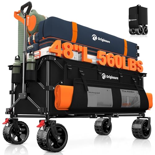 48' L Collapsible Wagon Cart Foldable, 560lbs...