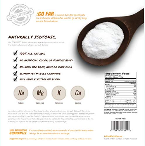 Infinit Nutrition Go Far - Isotonic Endurance Sport Hydration Drink Mix - Natural Carbs, Electrolytes & Bcaa - Orange Flavor #TOP1