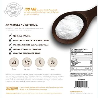 INFINIT Nutrition GO FAR Orange - The only All-in-one Endurance Hydration Drink with Protein 280 Calories Per Serving & Electrolytes - No Gels, Pills or Bars Needed 100% All-Natural & no Added Colors