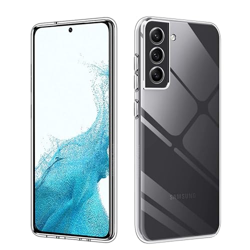 Image of Clear Case for Samsung Galaxy S22, [Anti-Yellow] [Military Protection] [Camera Protection] Transparent Protective Case Shockproof Anti-Scratch Cover