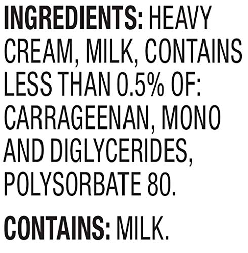 Amazon Brand - Happy Belly Heavy Whipping Cream, Ultra-Pasteurized, Kosher, Pint, 16 Fl Oz #TOP6