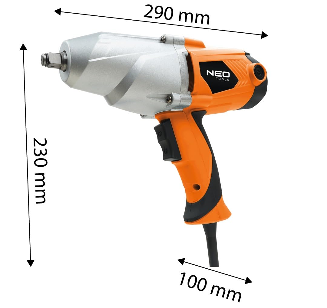 NEO TOOLS Elektryczna wkrętarka udarowa 1100 W 700 Nm 1/2 cala z walizką