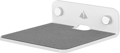 TXEsign Soporte de altavoz para estante de pared, estante de pared pequeño para altavoz, cámara web, teléfonos celulares, estante flotante acrílico