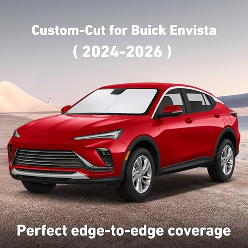 Image of EcoNour Windshield Sunshade Compatible for Buick Envista 2024 2025 2026, Sun Visor for Front Windshield & Window Sun Shade Cover, UV Heat Blocker & Protector, Car Accessories